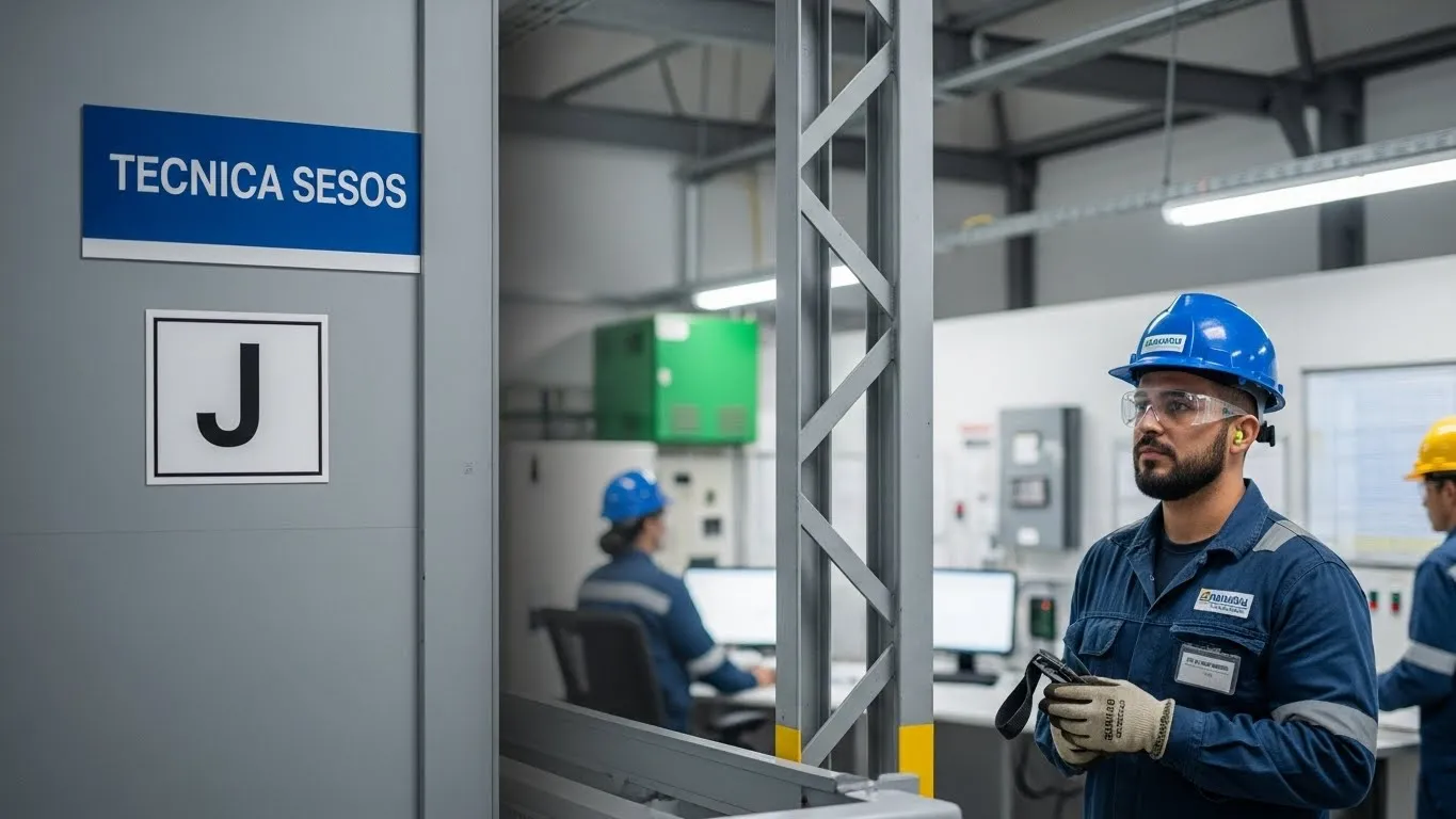 Junta de segurança aplicada em máquinas industriais
