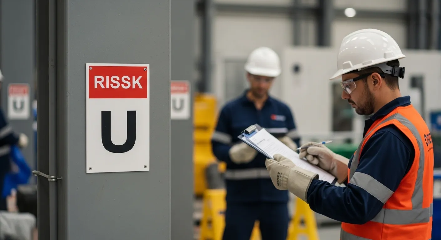 Prevenção de riscos e segurança operacional em máquinas industriais
